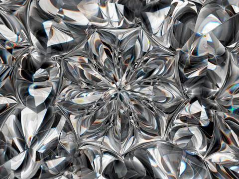 Abstract Gemstone or diamond texture closeup and kaleidoscope 스톡 일러스트