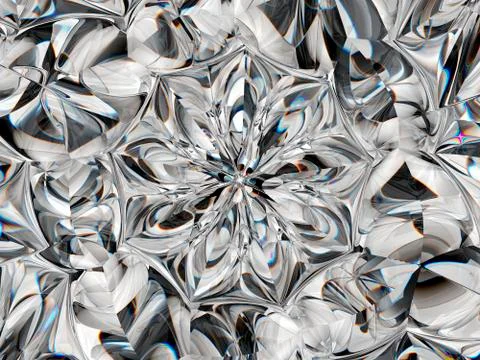 Abstract Gemstone or diamond texture closeup and kaleidoscope Photos