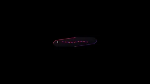 Abstract Generate Button Animation Neon Pink Purple Gradient Black Background Stockbeeldmateriaal 332695198