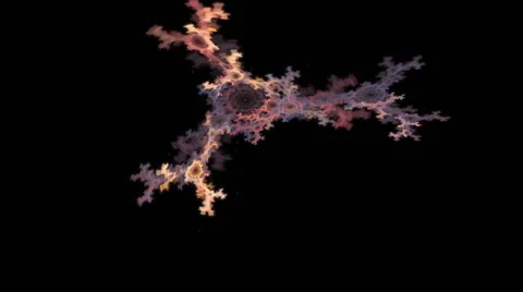 Abstract generated background. Color fractal design and circular motion. Stock Footage 55648827