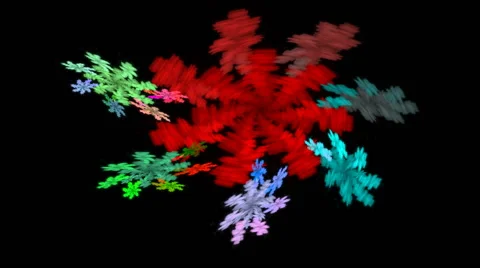 Abstract generated background. Color fractal design and circular motion. Stock Footage 55649020