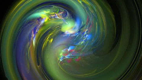 Abstract generated sqirl in the sky Stock Illustration