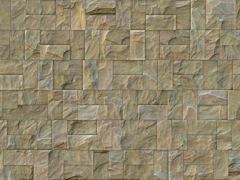 Abstract generated stone wall surface architecture background Abstract gen... Stock Photos