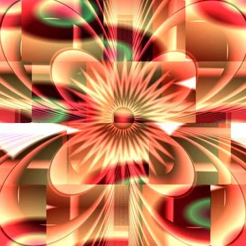 Abstract generative art background experiment Stock Illustration