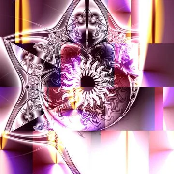 Abstract generative art background experiment Stock Illustration