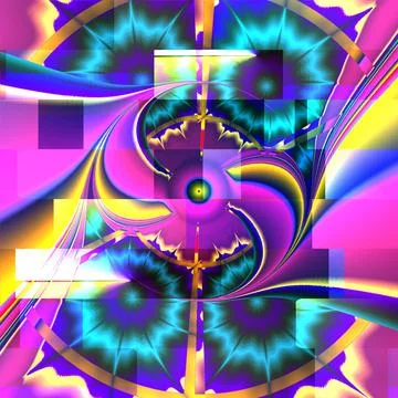 Abstract generative art background experiment 스톡 일러스트