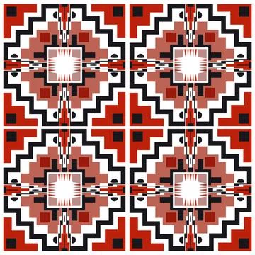 Abstract generative art color pattern vector tile Illustrazione stock