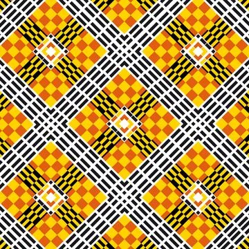 Abstract generative art color pattern vector tile Stock Illustration