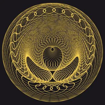 Abstract generative art object vector Stock Illustration