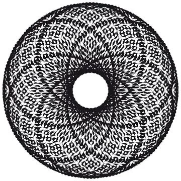 Abstract generative art object vector Illustrazione stock