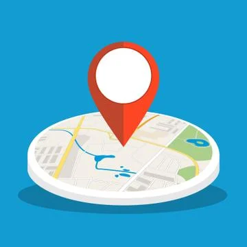 Abstract generic city map with roads, Stock Illustration