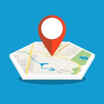 Abstract generic city map with roads, Stock Illustration