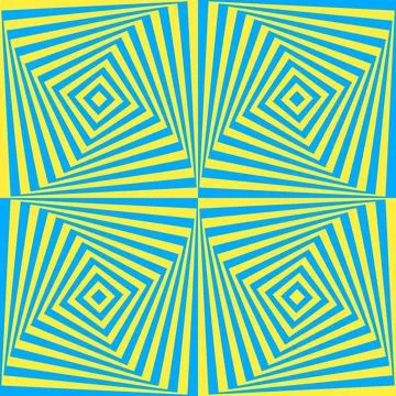 Abstract geo background, moving lines illusion Illustrazione stock