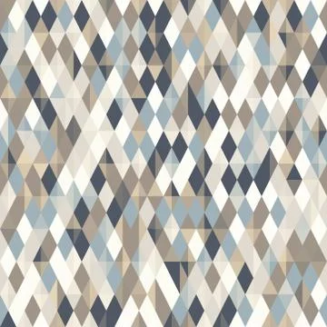 Abstract geo pattern, seamless vector, diamond shapes イラスト素材
