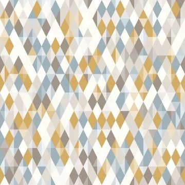 Abstract geo pattern, seamless vector, diamond shapes Stock Illustration