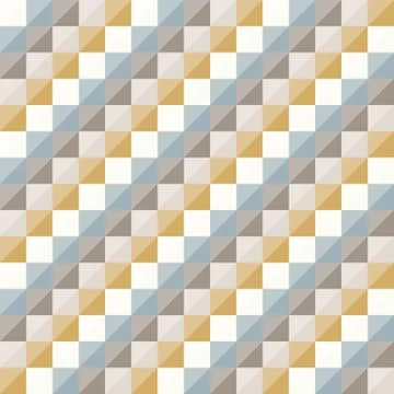 Abstract geo pattern, seamless vector, diagonal checkered diamond shapes Stock Illustration