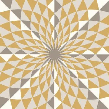 Abstract geo vector pattern, diamond shapes in vortex Illustrazione stock