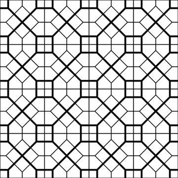 Abstract geomatric pattern with lines, squares. a seamless illustration. Stock Illustration