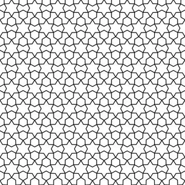 Abstract geomatric pattern with zig-zag and striped seamless pattern. Stock Illustration