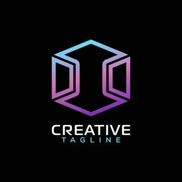 Abstract geometri logo Stock Illustration