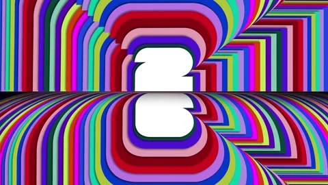 Abstract Geometric 2026 Background 4K Seamless Loop - Colorful Zooming Numbers Video stock 338147125