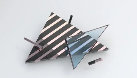 Abstract Geometric 3D Background Stock Illustration