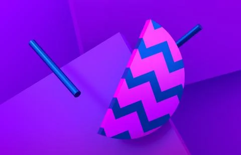 Abstract Geometric 3D Background Stock Illustration