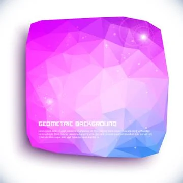 Abstract geometric 3D background Stock Illustration
