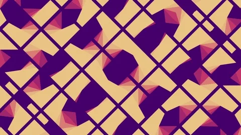 Abstract Geometric 3D Polygon Seamless Loop 库存影片 346628819
