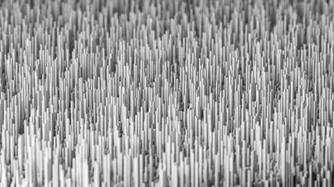 Abstract geometric 3d shapes background made of bars 스톡 일러스트