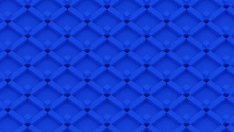 Abstract geometric 3D shapes seamless motion blue cubes background Stock Footage 95708867