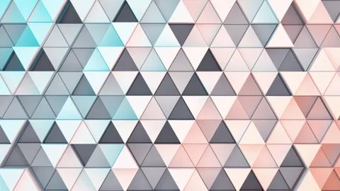 Abstract geometric 3d triangle pattern motion background with soft blue and.. Stock Footage 332383732