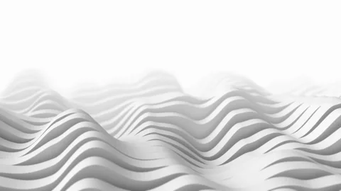 Abstract geometric 3d wavy background. Seamless loop Stock Footage 262946543