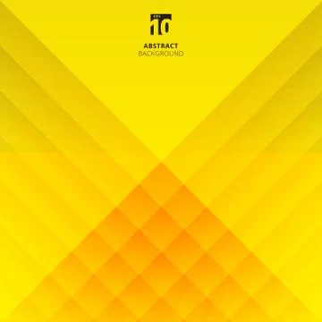 Abstract geometric and square overlap layer pattern on yellow background. Stock Illustration