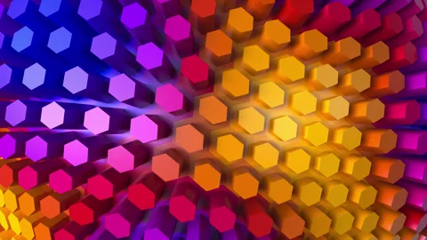 Abstract geometric animated background with dynamic grid effect 4k vibrant video Stock Footage 248852437