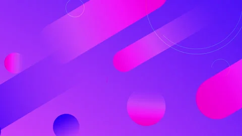 Abstract geometric animated background of gradient shapes. Blue and pink ba.. 動画素材 255660634
