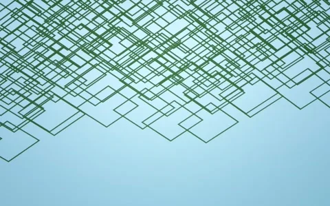 Abstract geometric animated background for motion design and digital signage sys Stock Footage 345341824