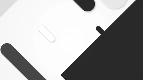 Abstract Geometric Animation Frames Showing Motion Sequence Graphic Design Stock Footage 345372205