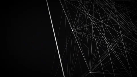 Abstract geometric animation with glitch effect Stock Footage 89324835