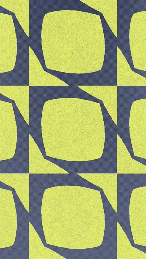Abstract Geometric Animation with Light Green and Yellow Shapes Stock Footage 302239746