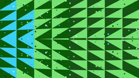 Abstract geometric animation with moving triangles and floating particles Video stock 339250102