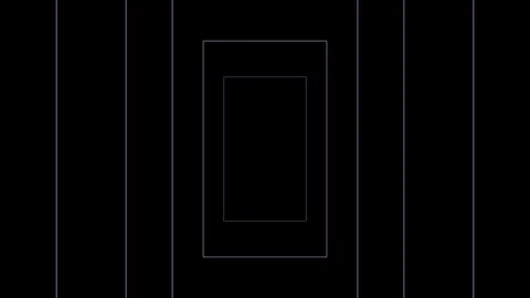 Abstract Geometric Animation with Rotating Shapes and Light Trails Stock Footage 344248297