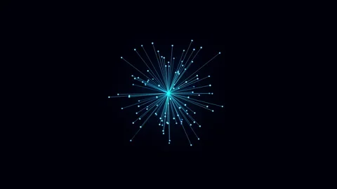 Abstract geometric animation of visualisation working of digital world Stock Footage 255365948