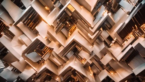 Abstract Geometric Architecture Vídeos de archivo 284742282