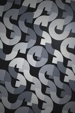 Abstract Geometric Arrow Pattern Stock Illustration
