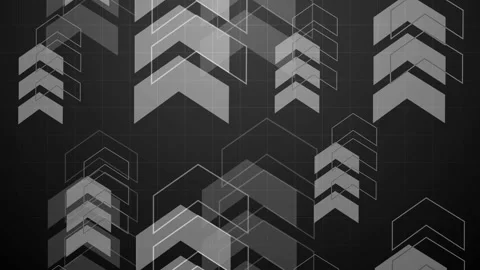 Abstract geometric arrows pattern grid background modern tech style upward .. Vidéo 337072010