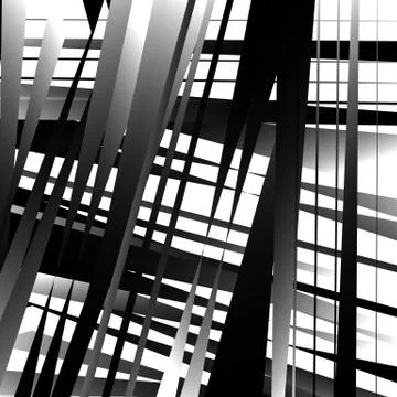 Abstract geometric art with edgy, angular shapes. Randomly ordered elements. Stockillustratie