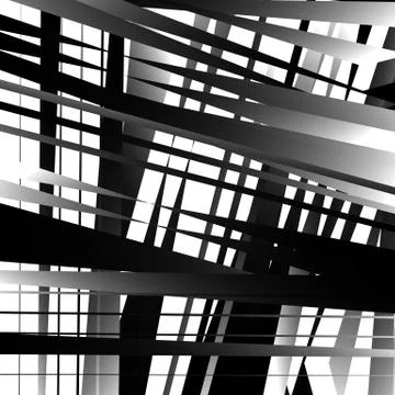 Abstract geometric art with edgy, angular shapes. Randomly ordered elements. Stockillustratie