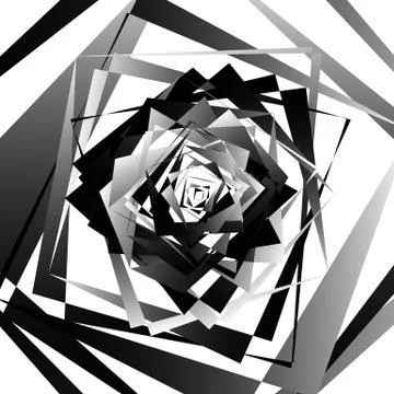 Abstract geometric art with edgy, angular shapes. Randomly ordered elements. イラスト素材