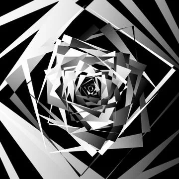 Abstract geometric art with edgy, angular shapes. Randomly ordered elements. Illustrazione stock